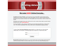 Tablet Screenshot of program.beatingadwords.com